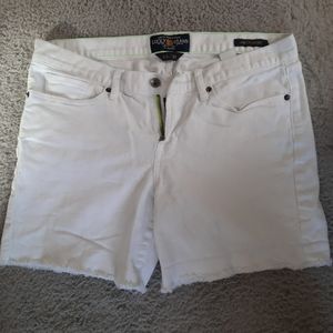 White Jean Shorts